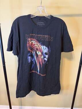 John Carpenter's Halloween Black T-Shirt Size Large 2022
